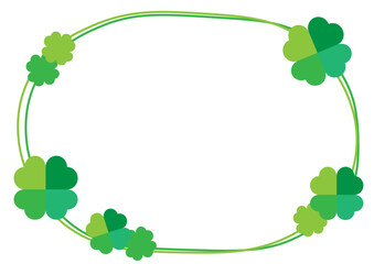 クローバーの丸い透過フレーム