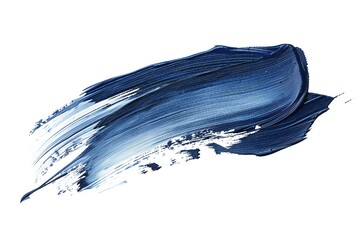 Paint brush stroke isolated on white background Generative Ai 