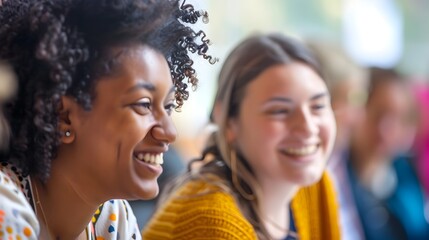 Students Smiling and Learning in Classroom, This image is perfect for representing education, learning, and positivity in various publications,