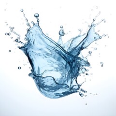 splash of water liquid isolated 