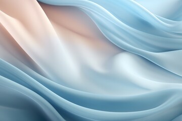 Obraz premium Photo a colorful fabric, Cloth Abstract, Soft Waves Accentuate Texture Background, Ai generated
