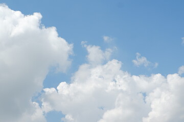 blue sky with cloud. natural background with copy space.