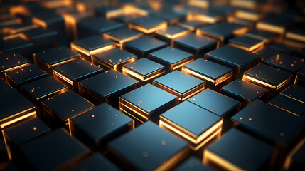 Obraz premium Abstract cube geometric shapes background