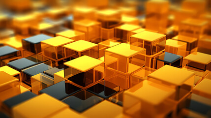 Abstract cube geometric shapes background