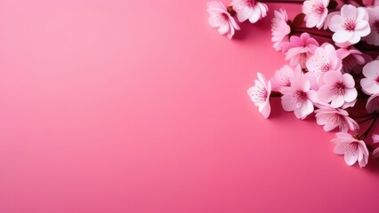 Naklejka na ściany i meble spring background, pink cherry blossom