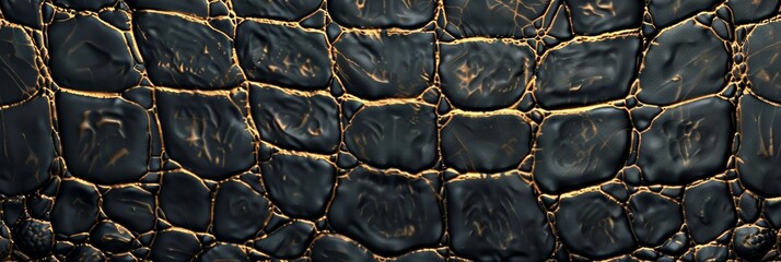 Background Texture Pattern in the Style of Croc Chic - Bold and luxurious, with a touch of wild elegance created with Generative AI Technology