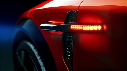 Closeup shots capture the small but functional details of the handle such as the discreet keyhole for manual unlocking or the LED indicator for keyless entry systems.