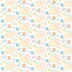 Silhouette Flat Elements Pattern vector background