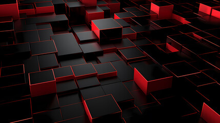 Abstract 3d geometric shapes background