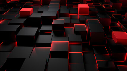 Fototapeta premium Abstract 3d geometric shapes background