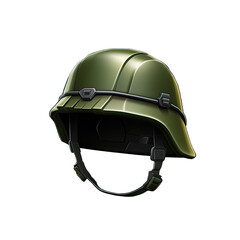 Fototapeta premium green helmet isolated on white