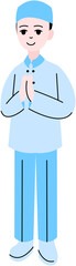 Muslim Boy Illustration