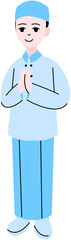 Muslim Boy Illustration