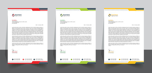 Modern Corporate business Pad design template, creative professional Letterhead pad vector