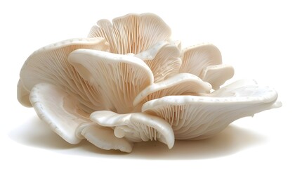 Oyster mushroom on white background - obrazy, fototapety, plakaty