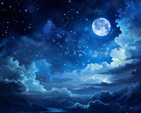 night sky-generative ai