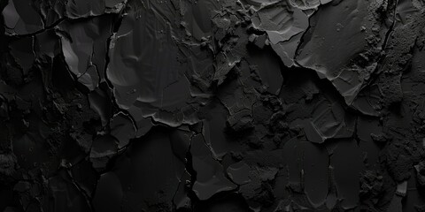 Dark textured background with rough black stone surface, ideal for abstract designs.