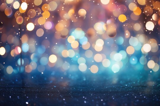 Bokeh backdrop background, Abstract background with bokeh defocused lights and lens flare, Ai generated