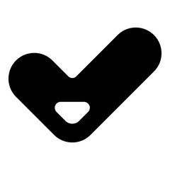 Check mark icon verification and approval