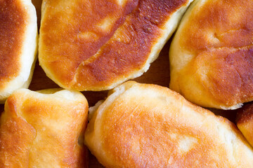 Homemade pies close-up. Freshly baked homemade cakes. © Сергей Васильченко