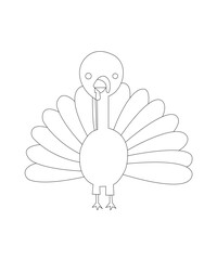 Thanks giving coloring page for kids