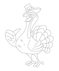 Thanks Giving coloring page for kids