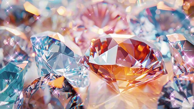 Timeless Beauty of Transparent Diamonds: Bright Colors and Exquisite Detailing