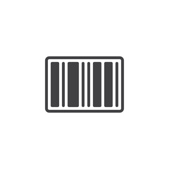 Barcode vector icon
