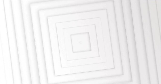 Animation of pulsating white squares moving on seamless loop