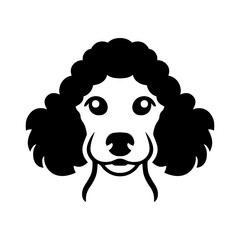 Poodle dog vector icon