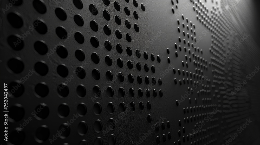 Poster abstract charcoal background with black dots generative ai