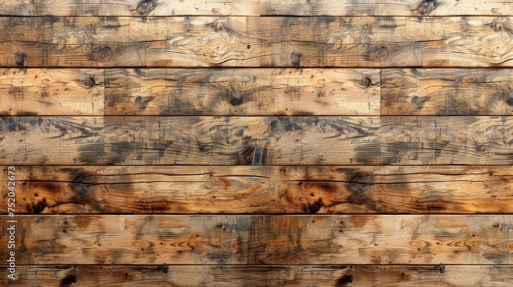 Poster panoramic view of weathered balsa wood texture generative ai