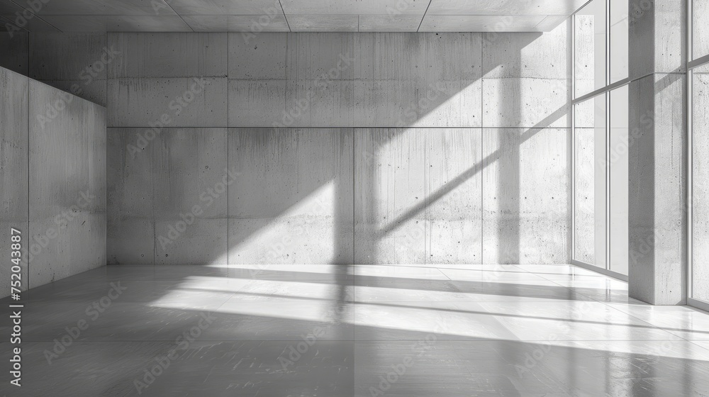 Poster minimalist interior of empty space generative ai