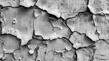 Cracked and Weathered Concrete Wall Texture Generative AI