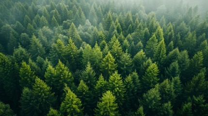 Coniferous Forest in the Pacific Northwest Generative AI