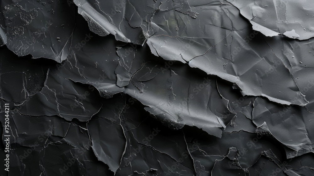 Aufkleber black paper texture background banner with copy space generative ai