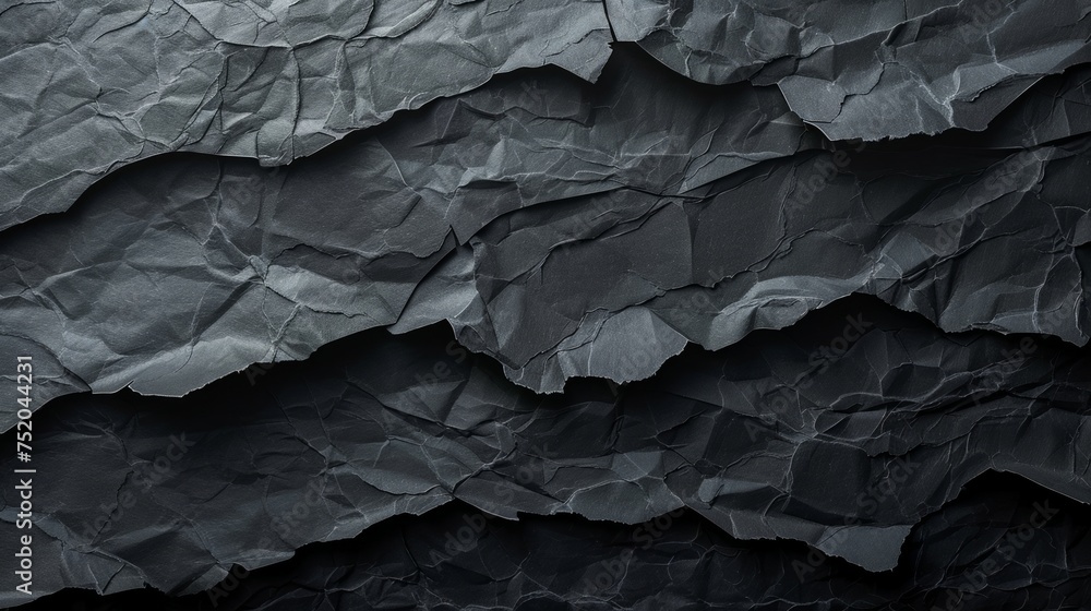 Poster black paper texture background banner with copy space generative ai