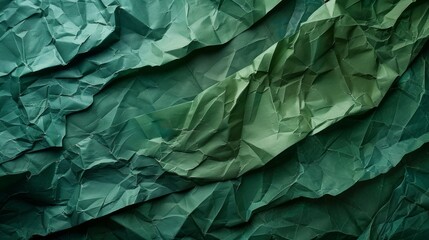 Abstract Green Paper Texture Background Generative AI