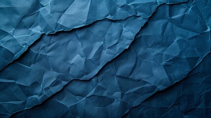 Navy Blue Paper Texture Background Banner with Copy Space Generative AI