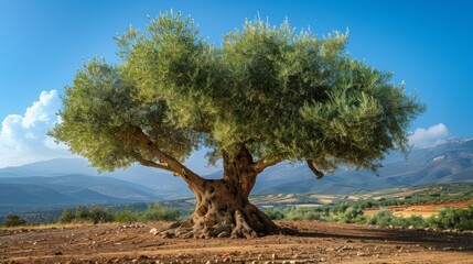 Olive Tree in Morocco Generative AI