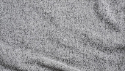 Textured wavy background of gray cotton fabric
