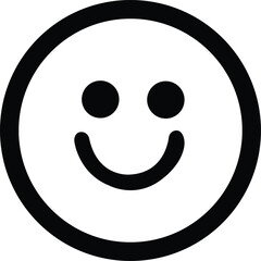 Fototapeta premium happy smiley face Happy smiley face or emoticon Smiley Face. Happy smiley emoji vector Smiley icon 