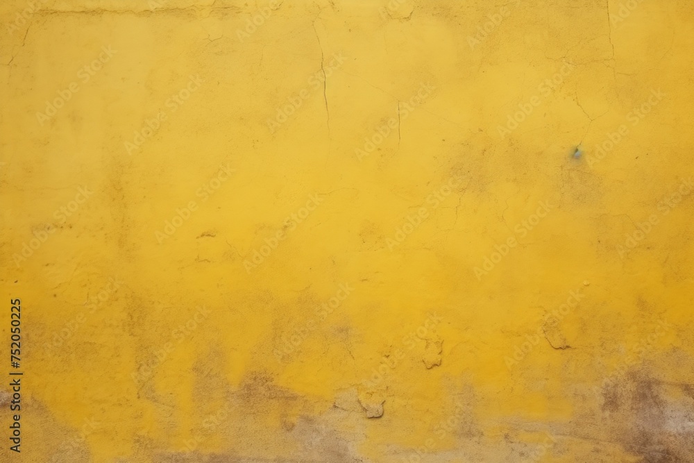Poster a yellow wall with a red fire hydrant in front of it. suitable for urban themes