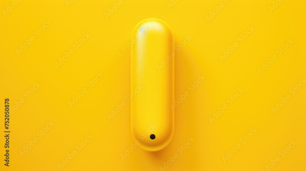 Aufkleber detailed close up of a yellow object on a wall, suitable for various design projects