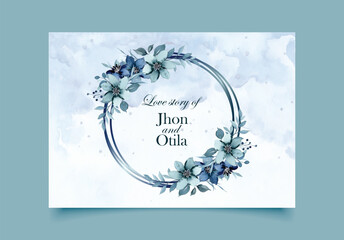 Flower Floral Card Design Template