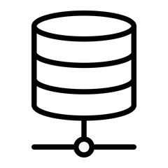 This is the Servers icon from the Data Storage and Databases icon collection with an Outline style