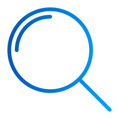 This is the Search icon from the Data Storage and Databases icon collection with an Outline gradient style