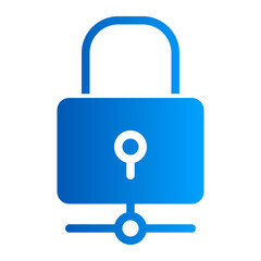 This is the Padlock icon from the Data Storage and Databases icon collection with an Solid Gradient style