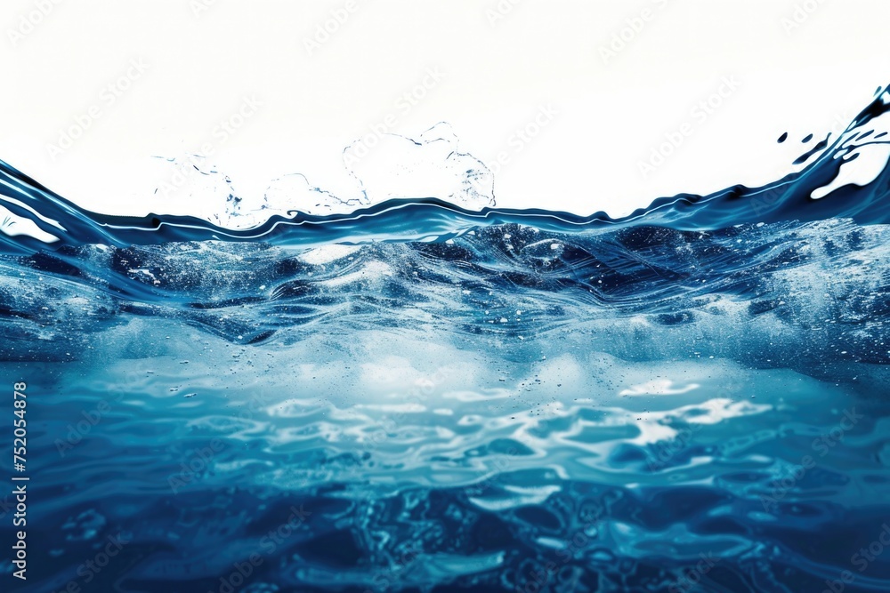 Aufkleber a close up view of a body of water with waves. suitable for various water-related concepts