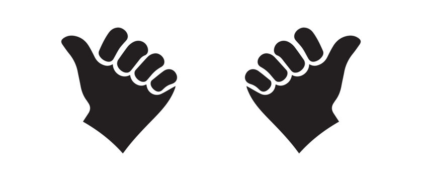 Fist okay icon, vector illustration flat design style isolated on white.